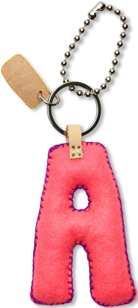 Consuela Pink Felt Alphabet Charms