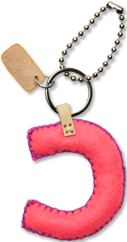 Consuela Pink Felt Alphabet Charms