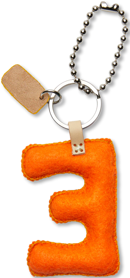 Consuela Orange Felt Alphabet Charms