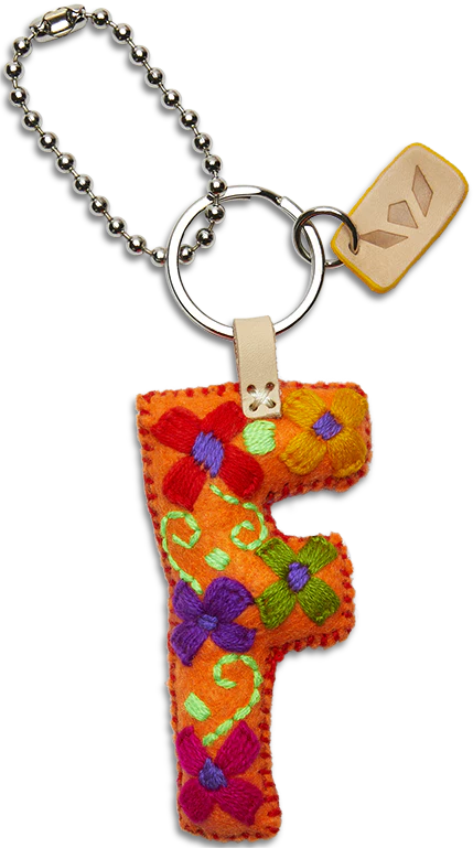 Consuela Orange Felt Alphabet Charms