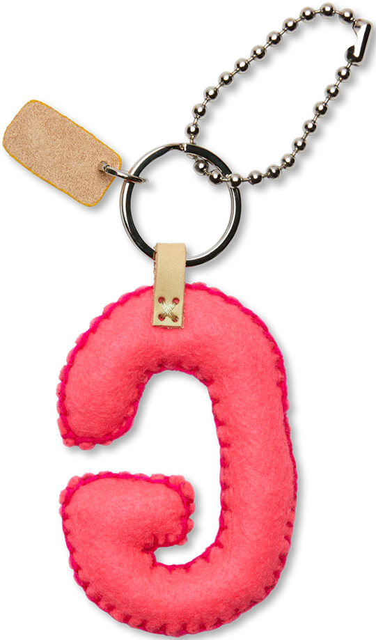 Consuela Pink Felt Alphabet Charms
