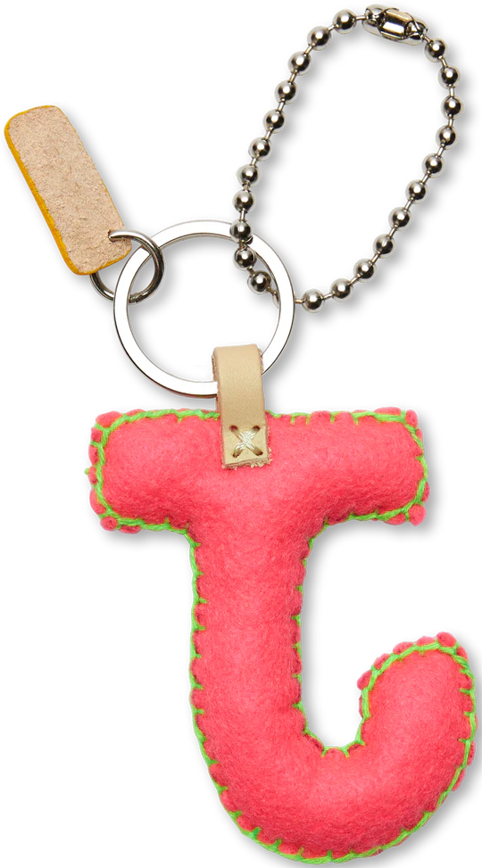 Consuela Pink Felt Alphabet Charms