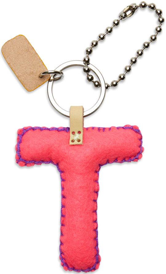 Consuela Pink Felt Alphabet Charms