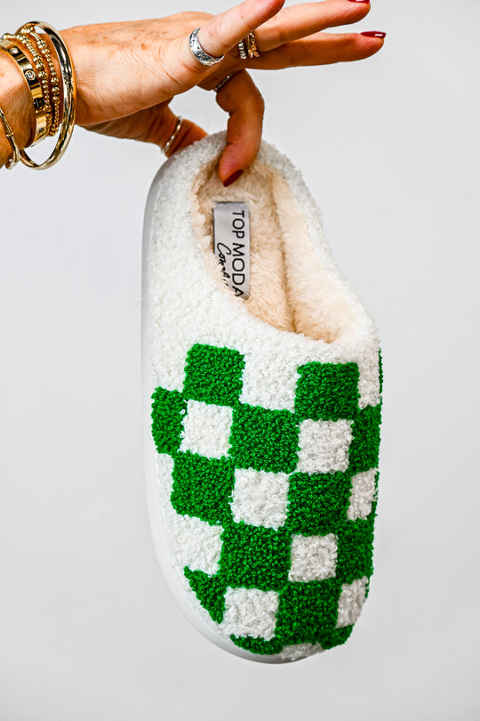 Checkered Slippers - Friends Market Boutique