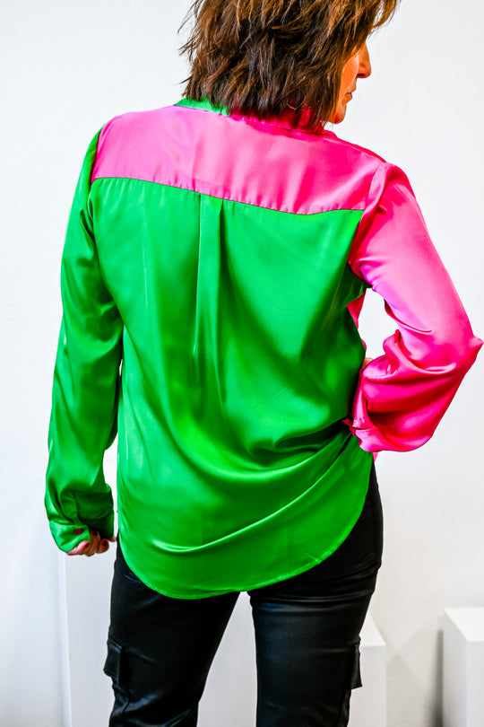 Brie Satin Top - Friends Market Boutique