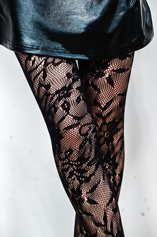 Chantily Floral Tights