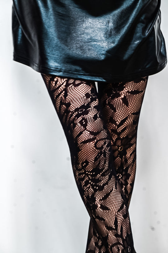 Chantily Floral Tights