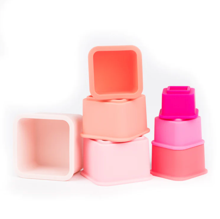 Jeweled Pink Happy Stacks - Friends Market Boutique