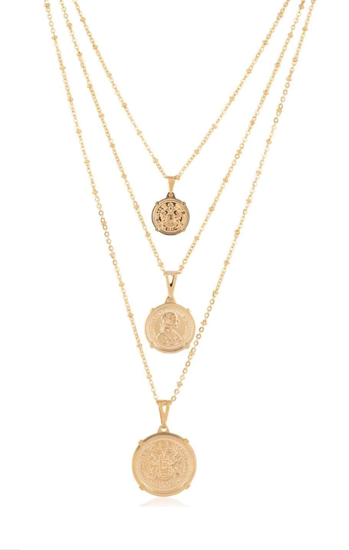 Emperor Coin Necklace 18"
