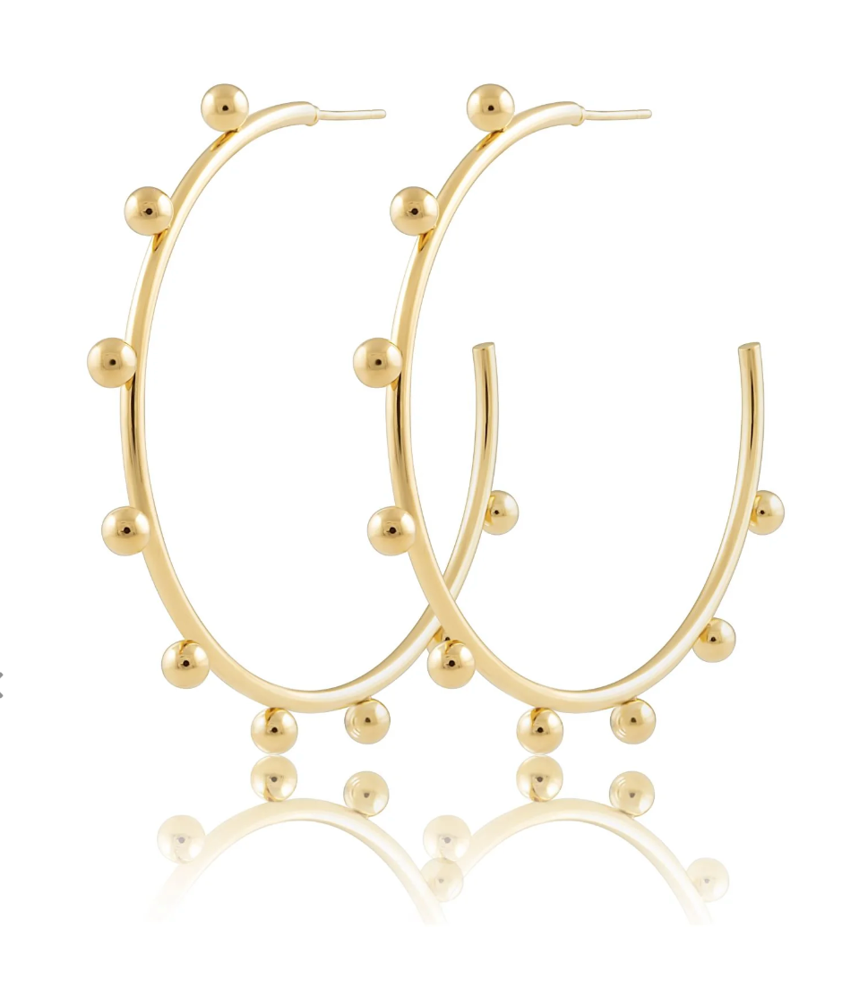 Erin Studded Large Hoops Erin Studded Large Hoops