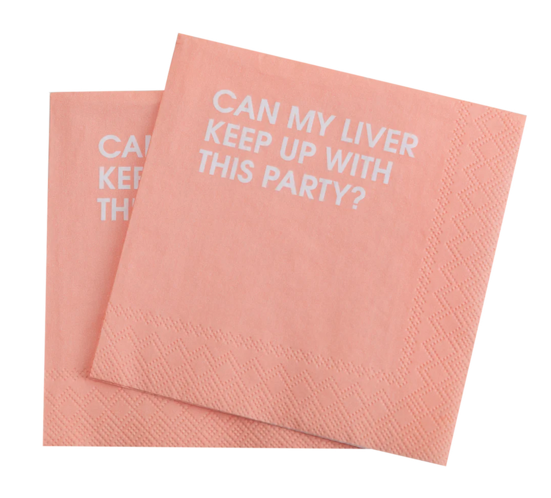 Can My Liver Keep Up Cocktail Napkins