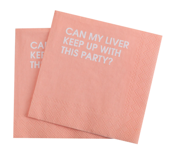 Can My Liver Keep Up Cocktail Napkins