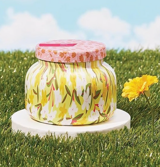 Aloha Orchid Pattern Play Signature Jar Capri Blue 19oz