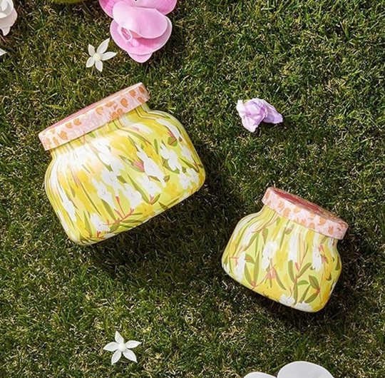 Aloha Orchid Pattern Play Signature Jar Capri Blue 19oz