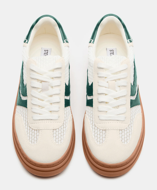 Steve Madden Dodge White/Green Sneaker