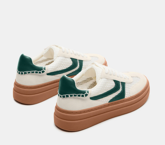 Steve Madden Dodge White/Green Sneaker