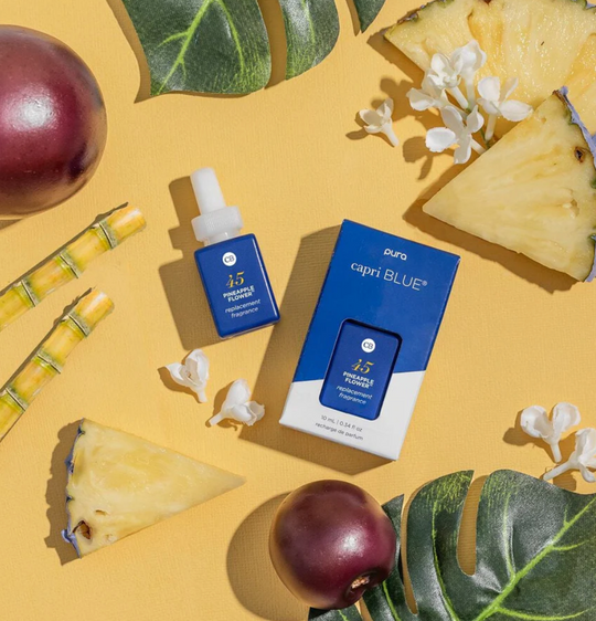 Capri BLUE Pineapple Flower Pura Diffuser Refill
