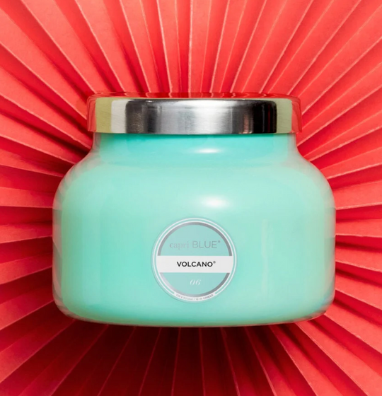 Capri BLUE Volcano Aqua Signature Jar Candle 19oz