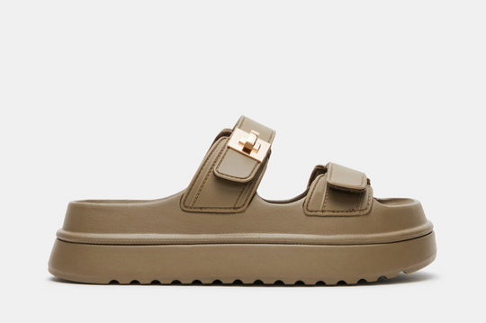 Steve Madden Bigschmona Olive Jelly Sandal