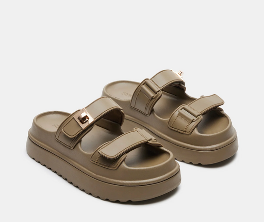 Steve Madden Bigschmona Olive Jelly Sandal