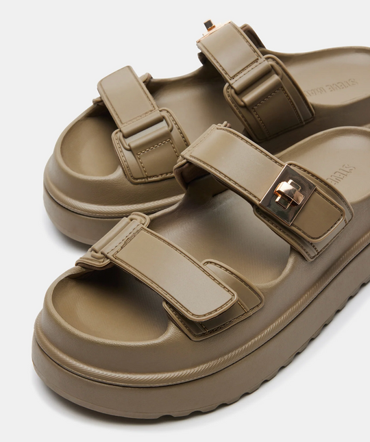 Steve Madden Bigschmona Olive Jelly Sandal