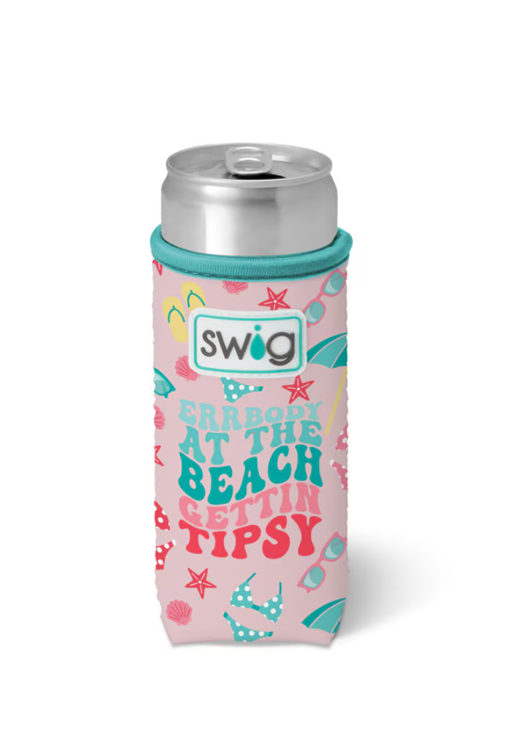Swig Errbody at the Beach Slim Can Coolie