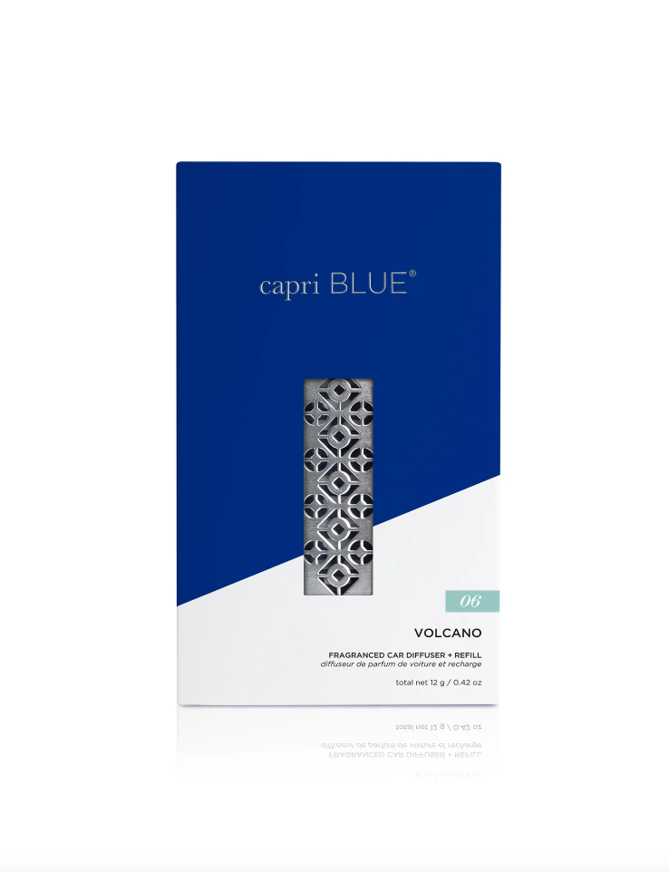 Capri BLUE Volcano Car Diffuser + Refill