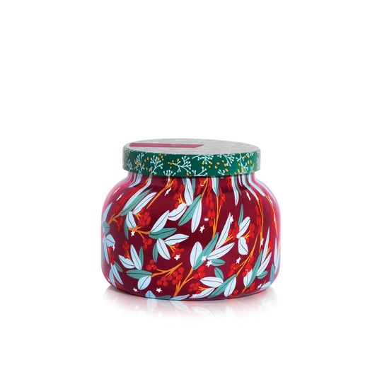 Capri BLUE Tinsel & Spice Holiday Pattern Play 19oz Candle