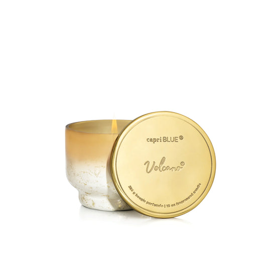 Capri BLUE Volcano Glimmer Inverted Candle 10oz