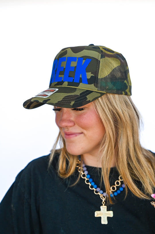 #12 CAMO Royal Blue CREEK Hat