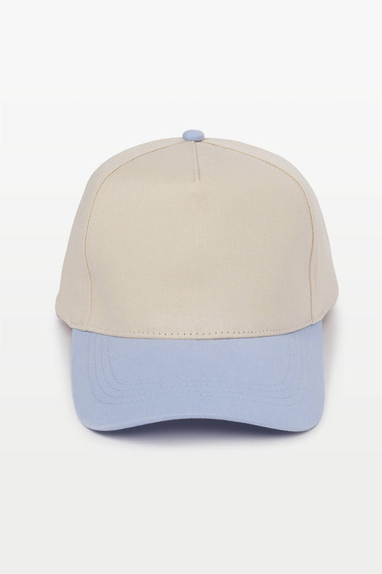 5 Panel Cotton Two-Tone Caps: Brown