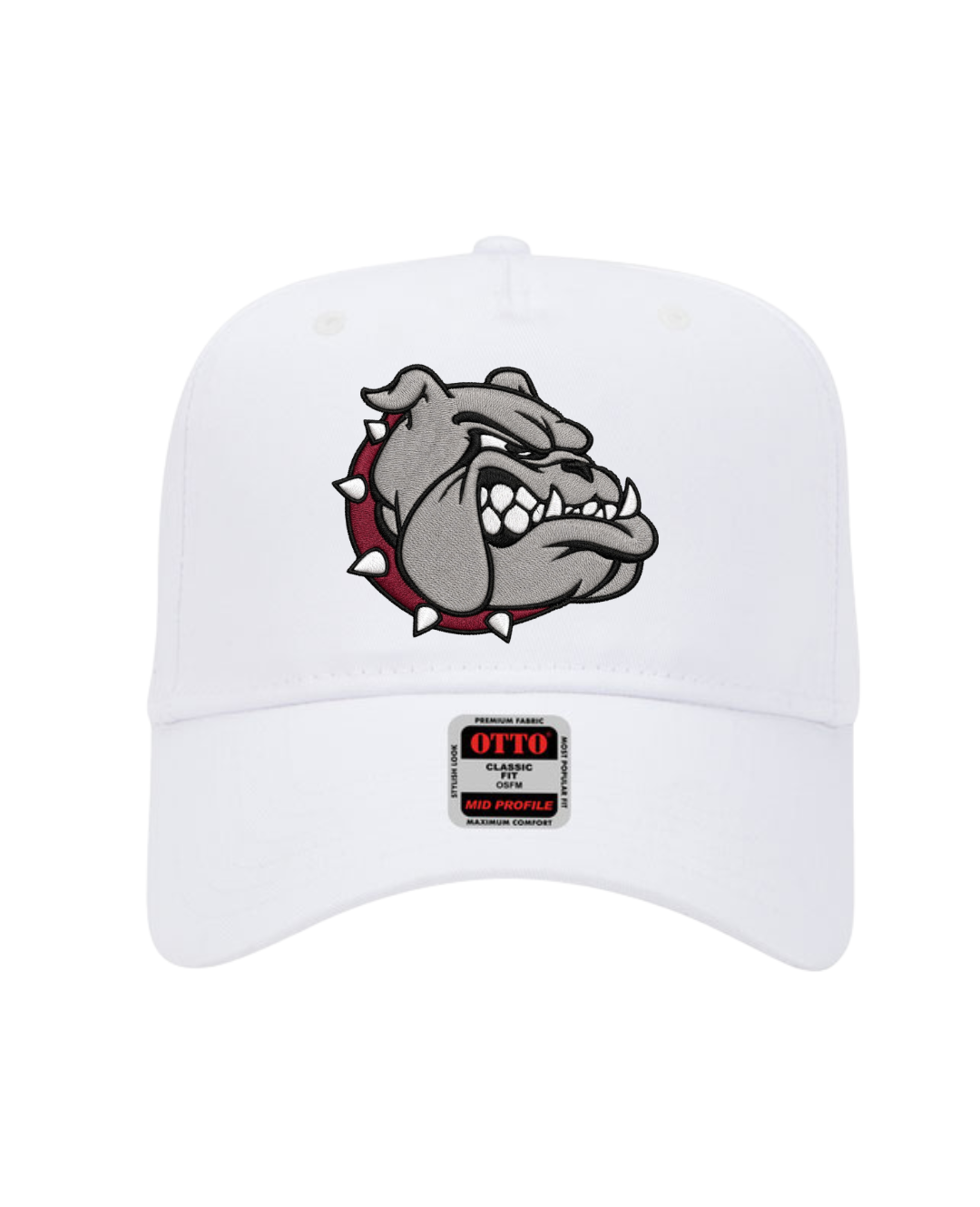 EDMOND MEMORIAL | BULLDOG HEAD WHITE HAT