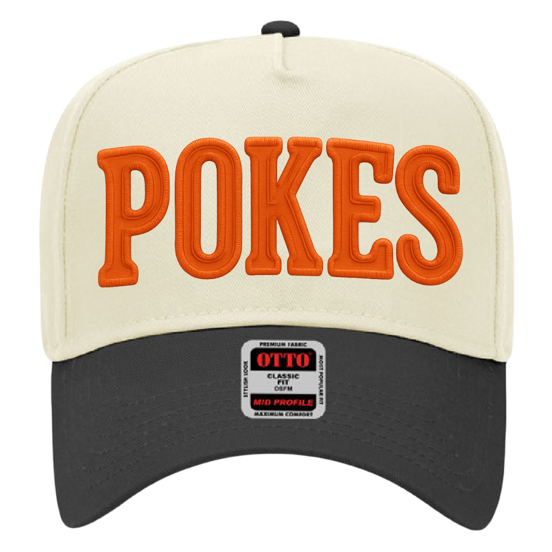 Script Pokes Hat POKES Two Toned HAT