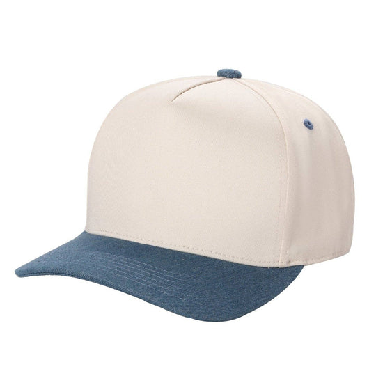 TCTAN-DZ-5 PANEL 2TONE SNAP BACK HATS DOZEN   (BEST SELLER): TAN/JADE