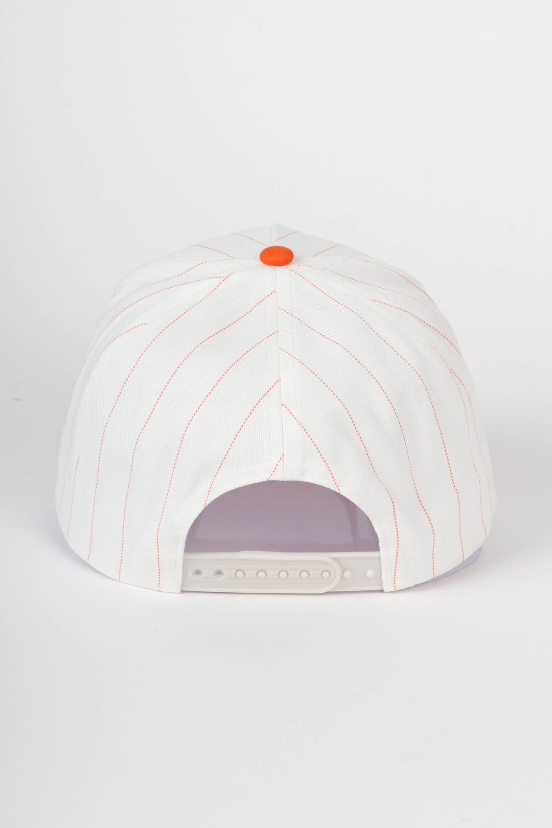 Pinstripe Two-Tone Baseball Cap: Black