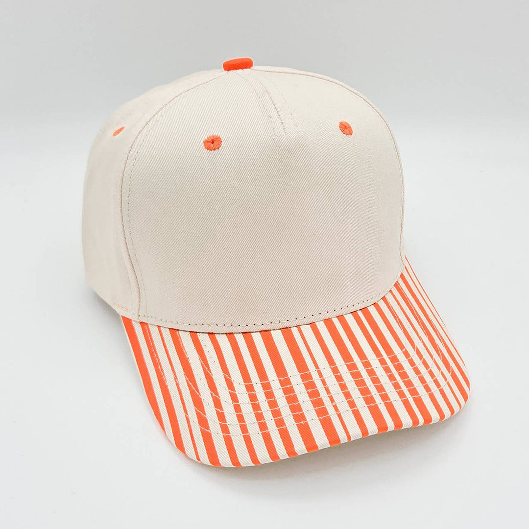 Seersucker Cotton Trucker Hat - Various Colors: Black / 10 Pack