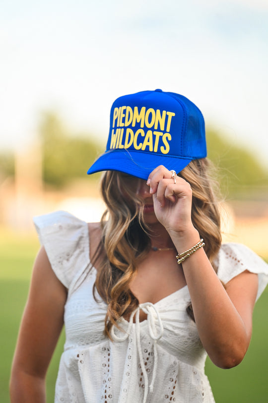#6 Royal Blue PIEDMONT WILDCATS Hat