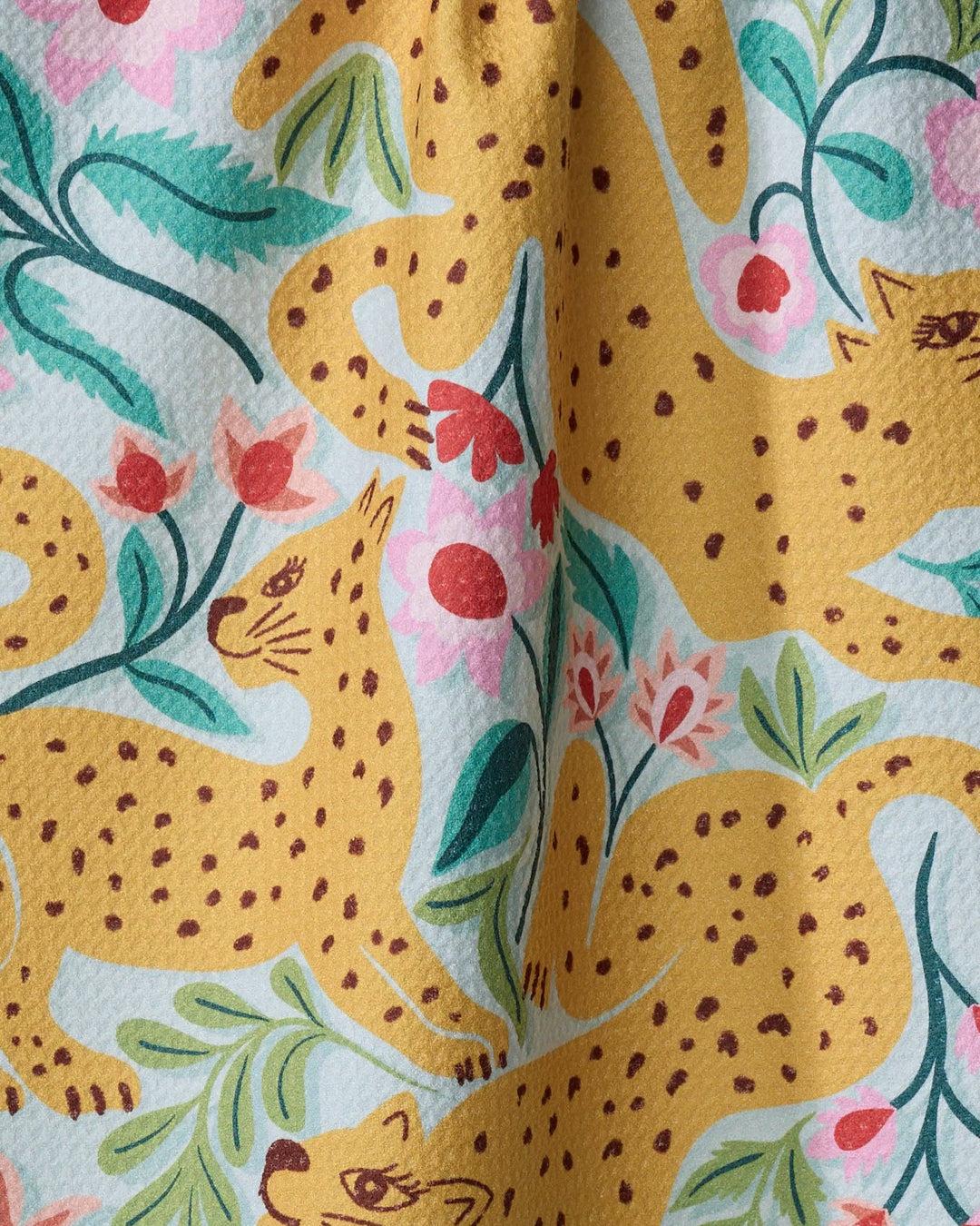 Geometry Cheetah Haven Tea Towel