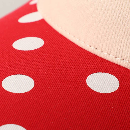 BIG POLKA DOT Brim Two-Tone Trucker Hat: BLK / One Size