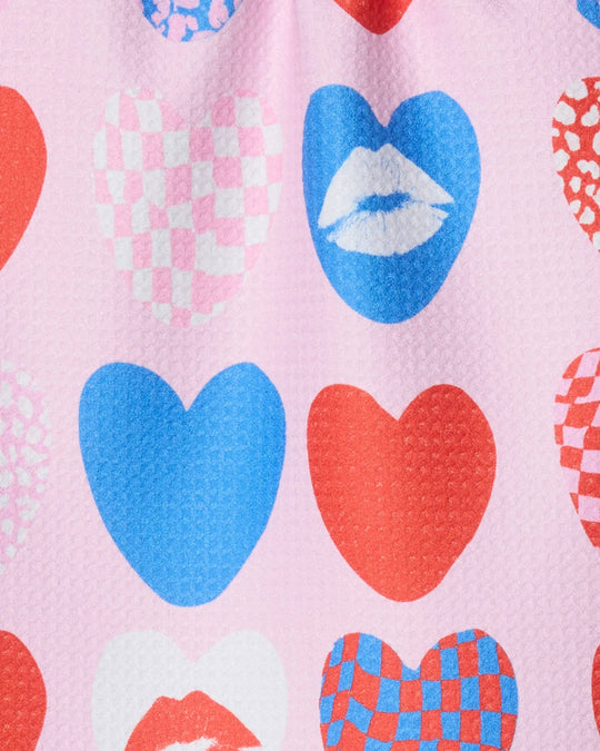 Geometry Kiss and Tell Bar Towel