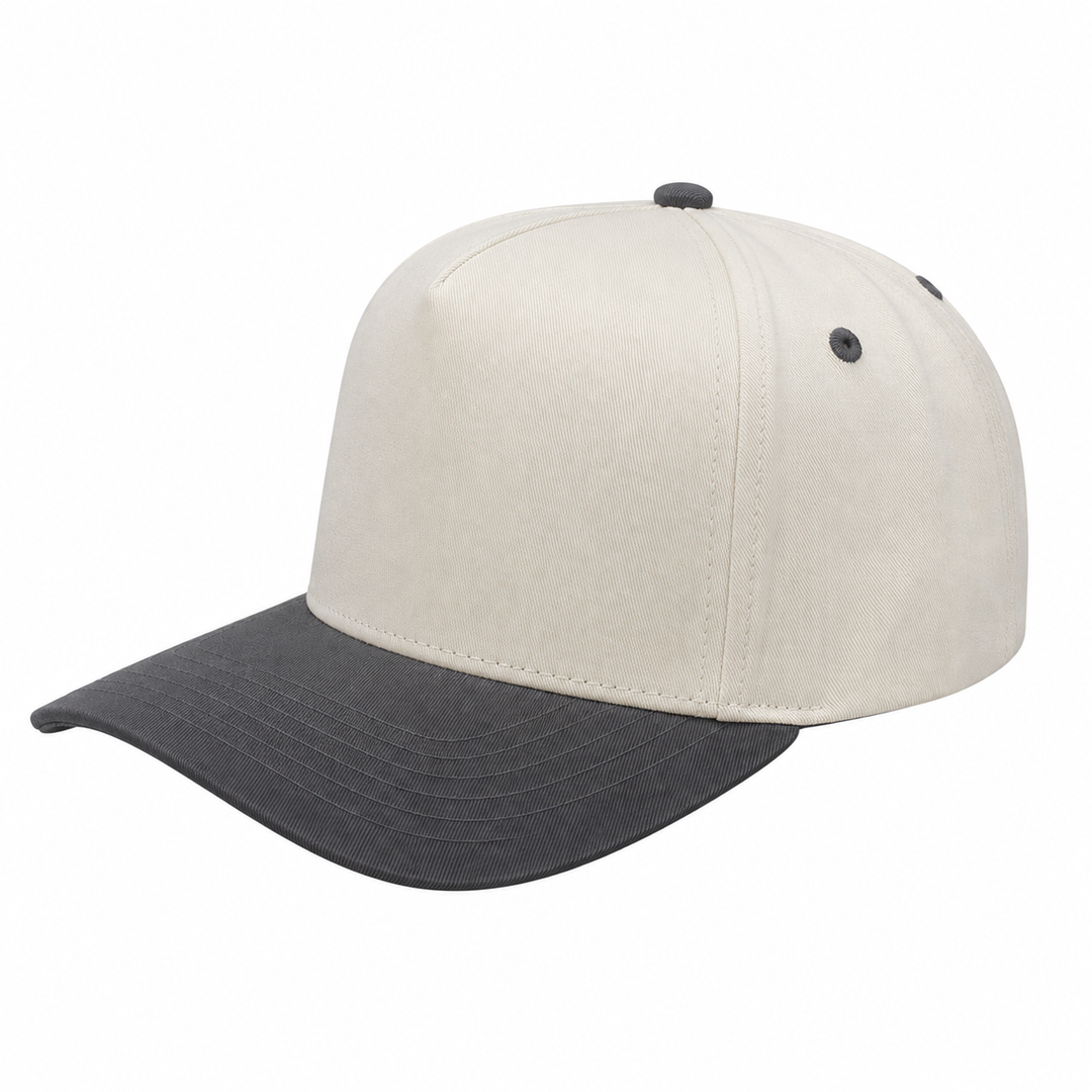 TCTAN-DZ-5 PANEL 2TONE SNAP BACK HATS DOZEN   (BEST SELLER): TAN/JADE