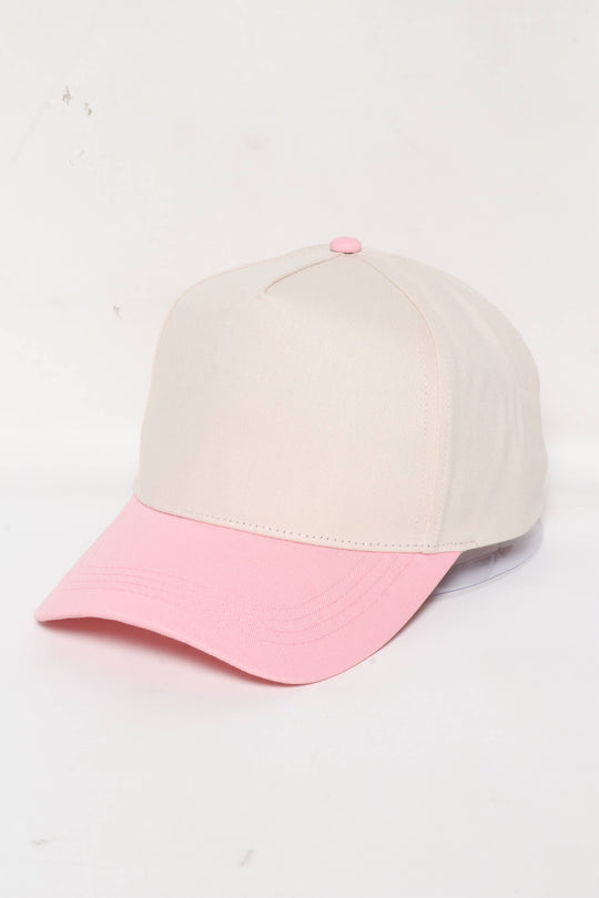5 Panel Cotton Two-Tone Caps: Brown