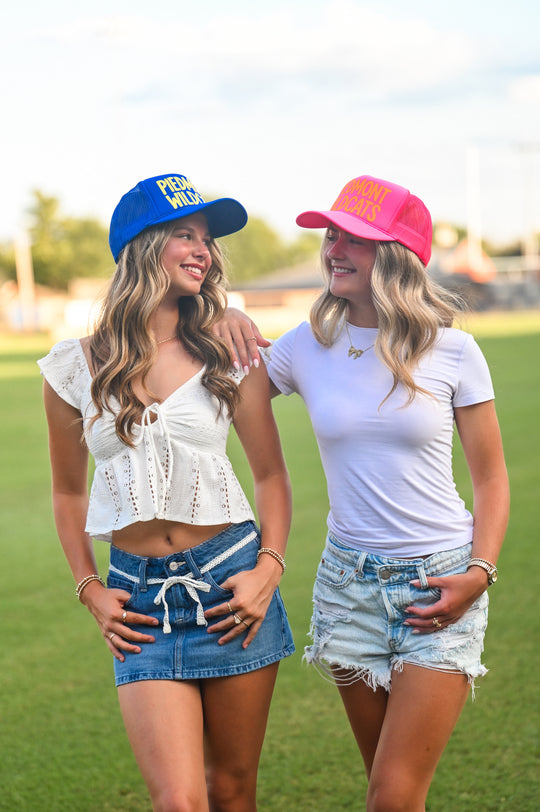 #6 Royal Blue PIEDMONT WILDCATS Hat