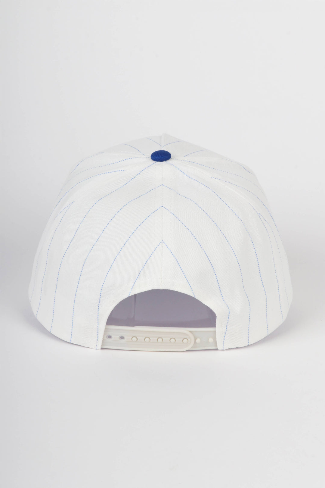 Pinstripe Two-Tone Baseball Cap: Black