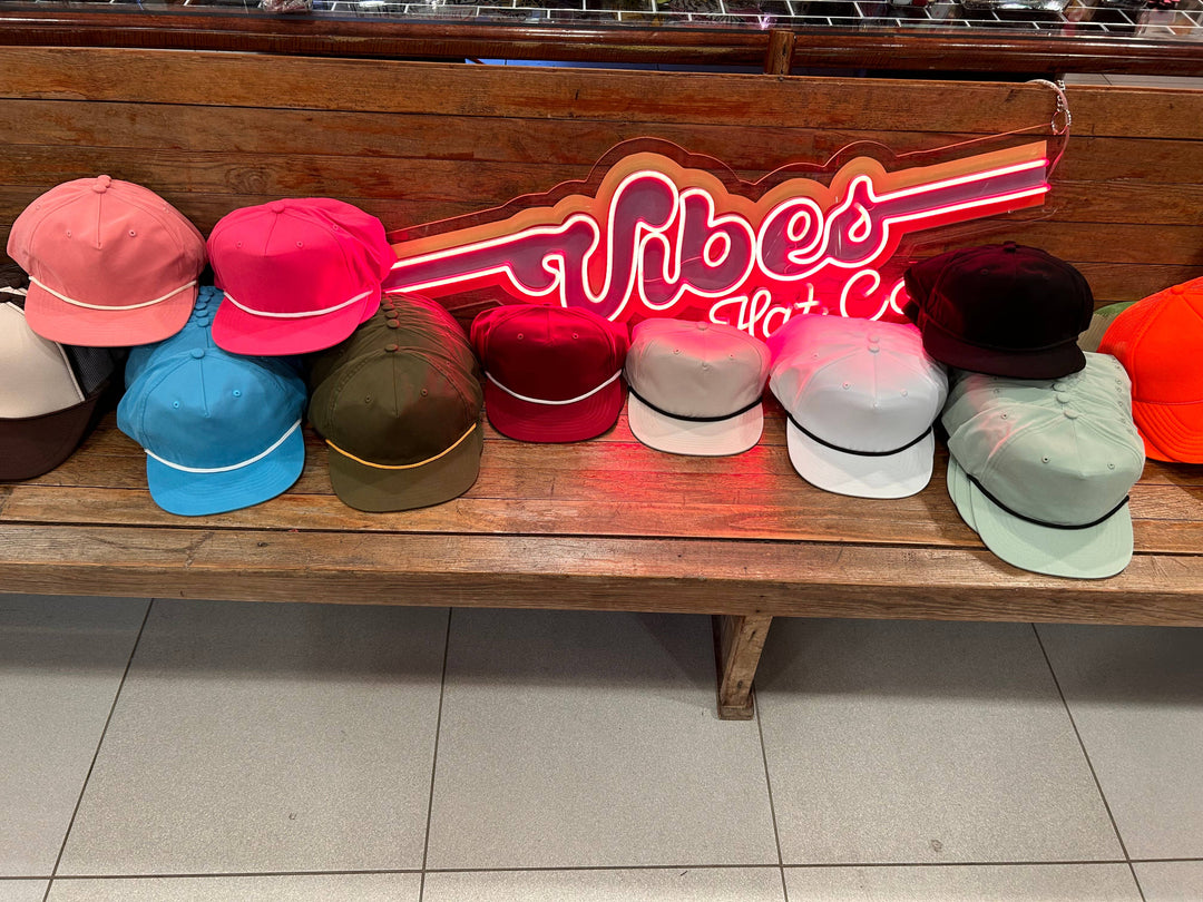 Vibes Retro Rope Hat- Hot Pink | Hat Bar | Blank Caps