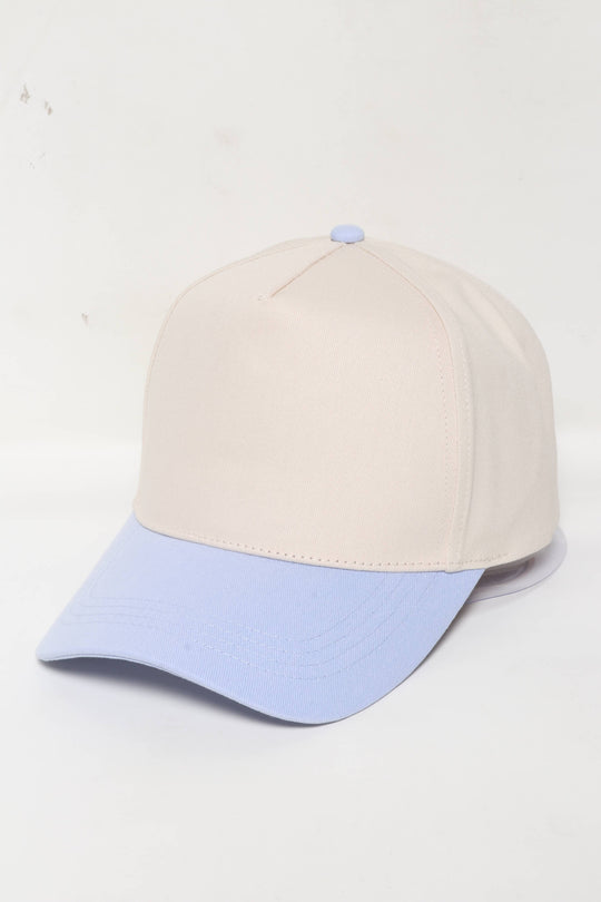 5 Panel Cotton Two-Tone Caps: Pink