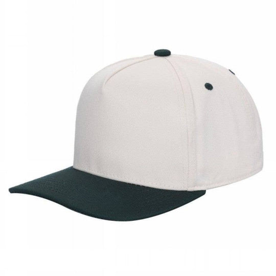 TCTAN-DZ-5 PANEL 2TONE SNAP BACK HATS DOZEN   (BEST SELLER): TAN/JADE