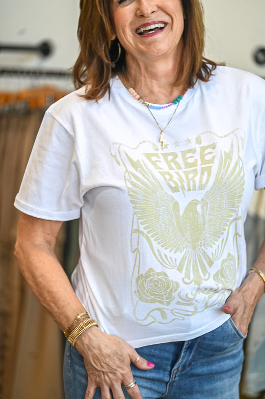 Free Bird Cropped Tee