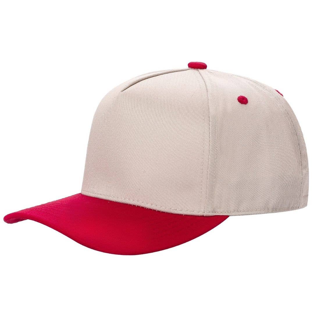 TCTAN-DZ-5 PANEL 2TONE SNAP BACK HATS DOZEN   (BEST SELLER): TAN/JADE