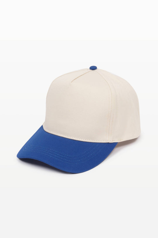 5 Panel Cotton Two-Tone Caps: Brown